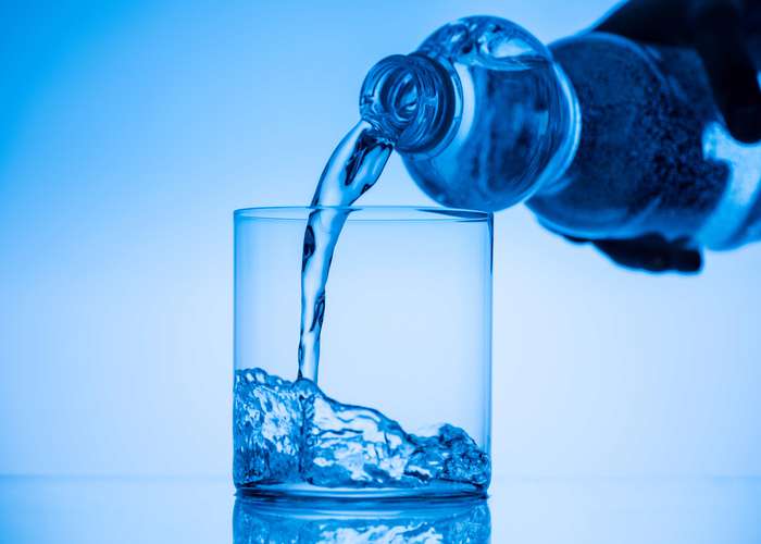 Drink water and stay hydrated for food poisoning