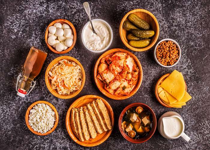 Fermented foods are good for gut health due to their high probiotic content