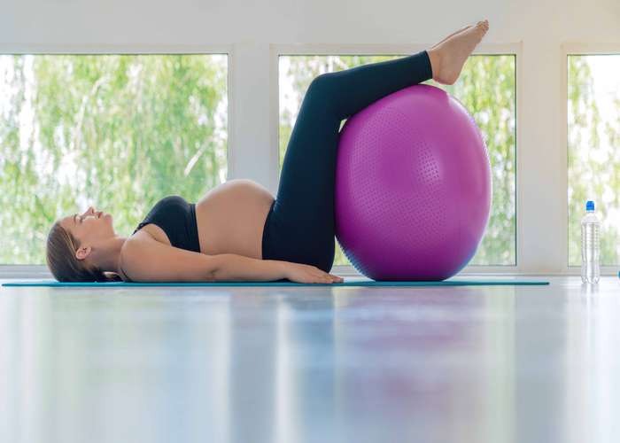 Breech tilt exercise for breech baby